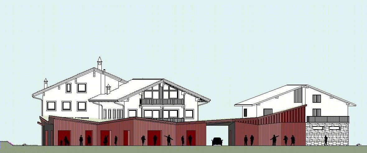 多用途建筑融入自然景观-13