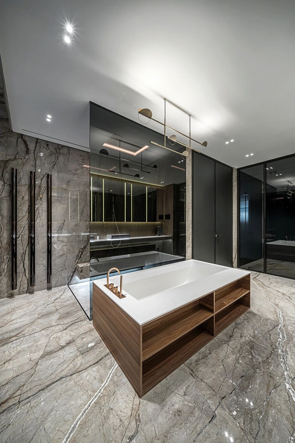 YODEZEEN Architects 打造 450㎡轻奢大宅,高级感十足-0