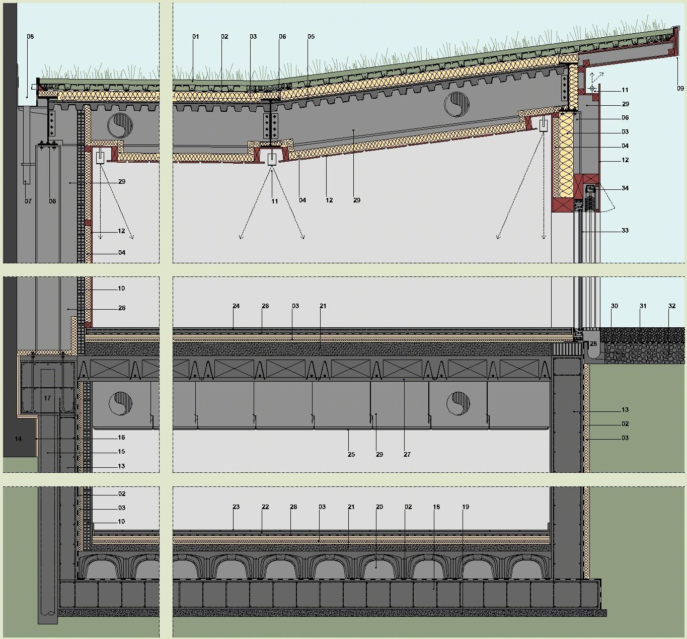 多用途建筑融入自然景观-16