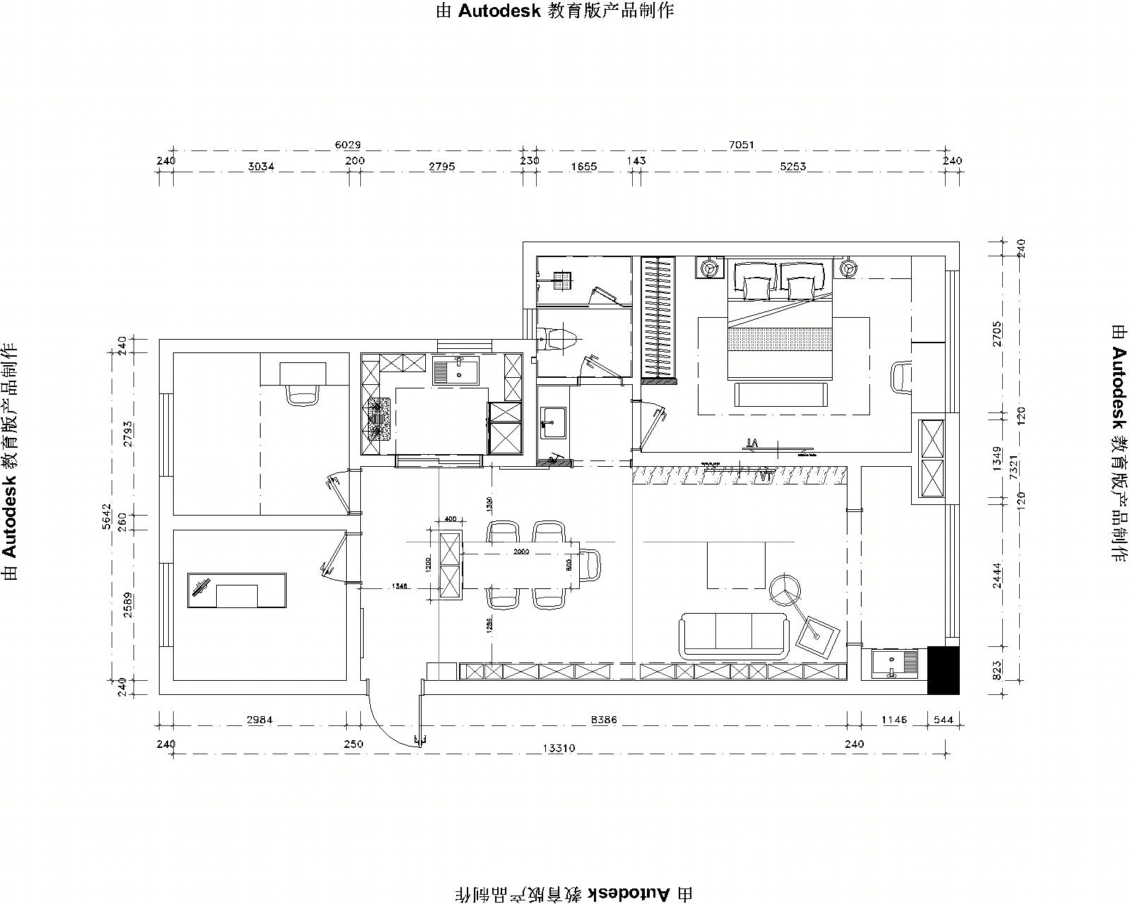 小户型长客厅                     -8