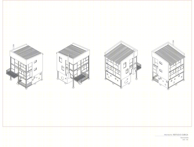 模块化垂直生长的哥伦比亚 Cubica Cabin-20