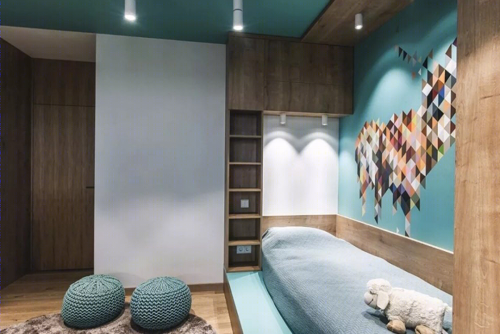 乌克兰 105 平米“木与灰”住宅设计-28