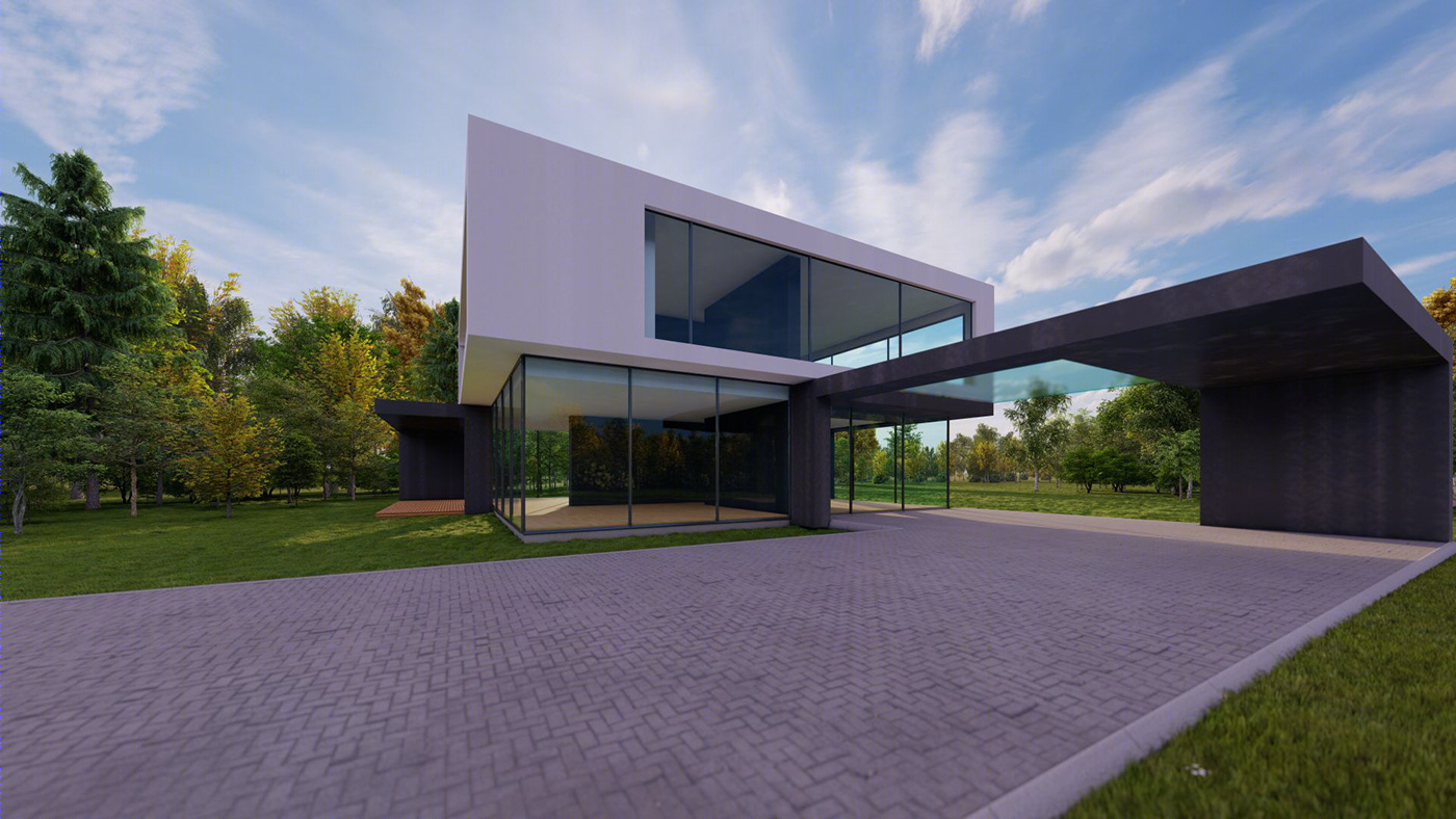 现代别墅外观设计-6