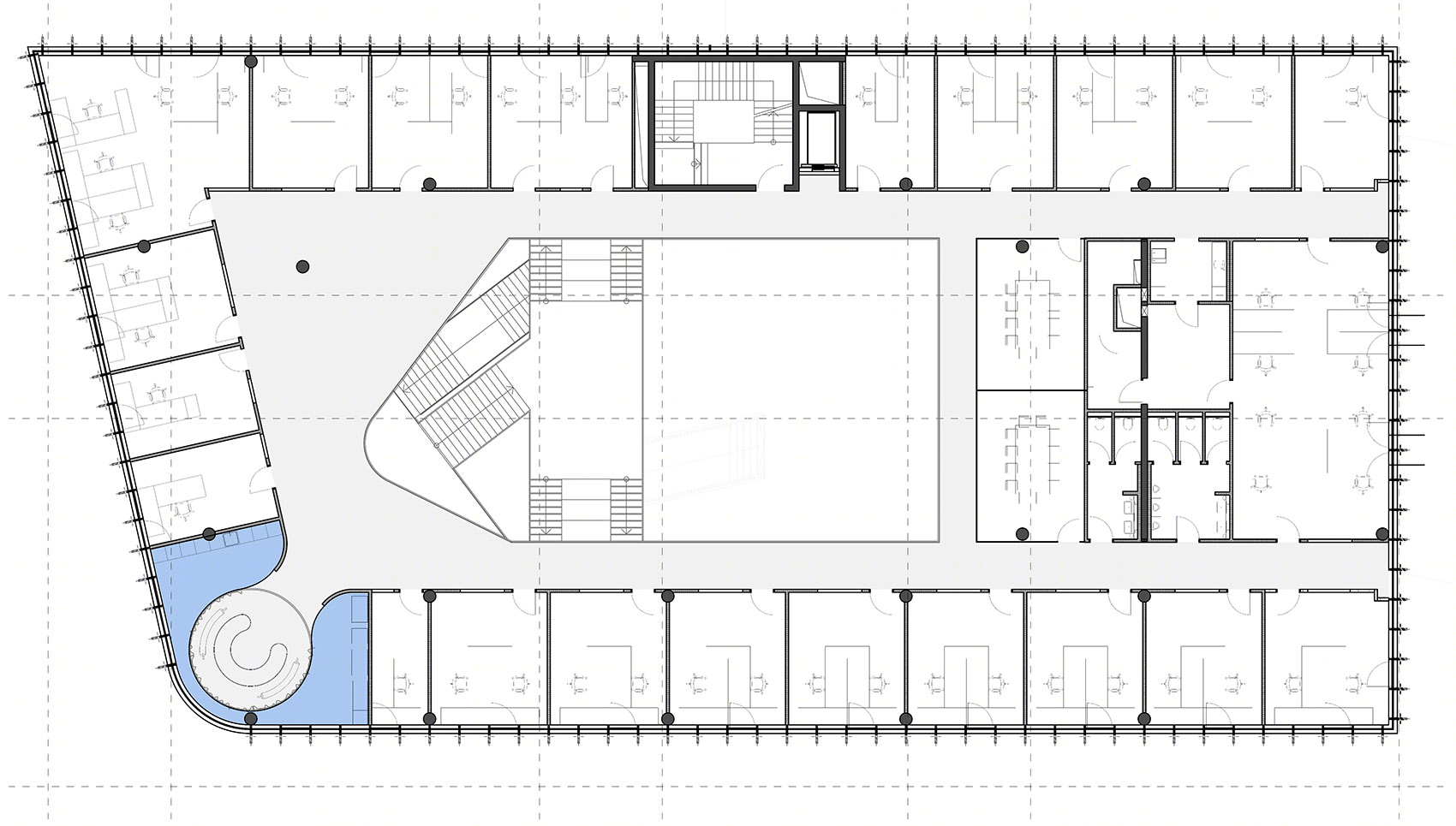 奥地利 SML 总部大楼 | 极简金属风的中庭设计-53
