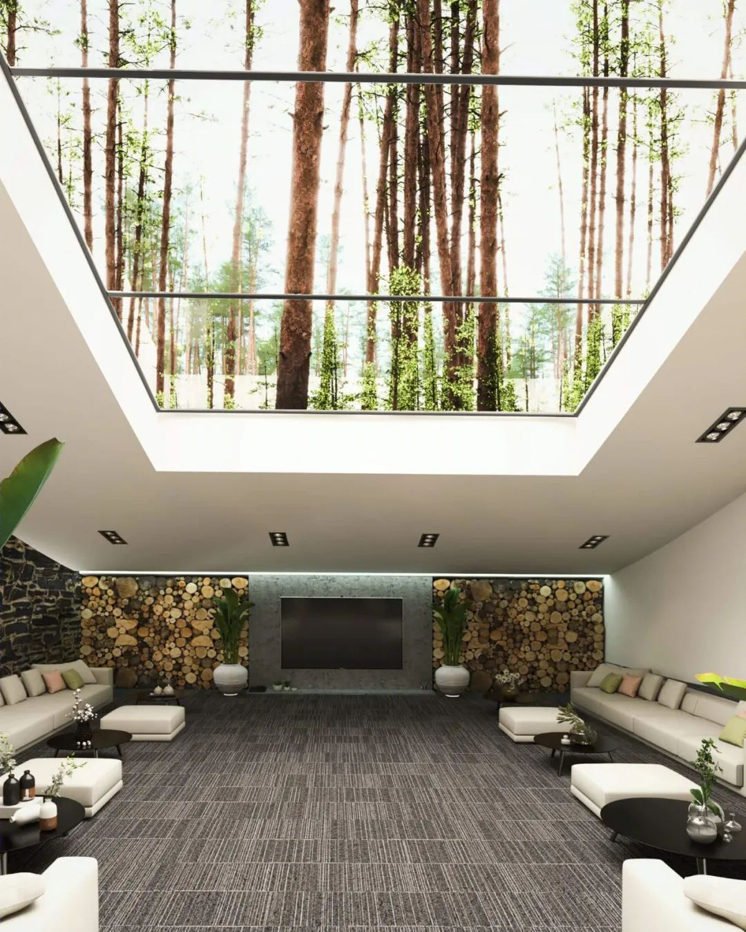 瑞士林地绿色奢华住宅丨伊朗建筑室内设计师 Milad Eshtiguashi-16