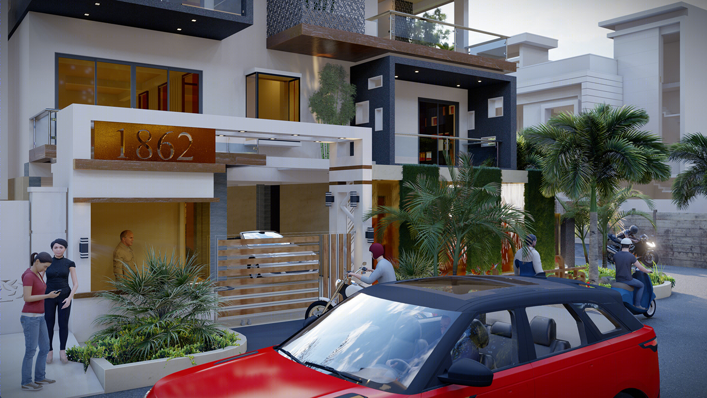 Anastasiya Gushchina丨公寓建筑丨Apartment building design-3