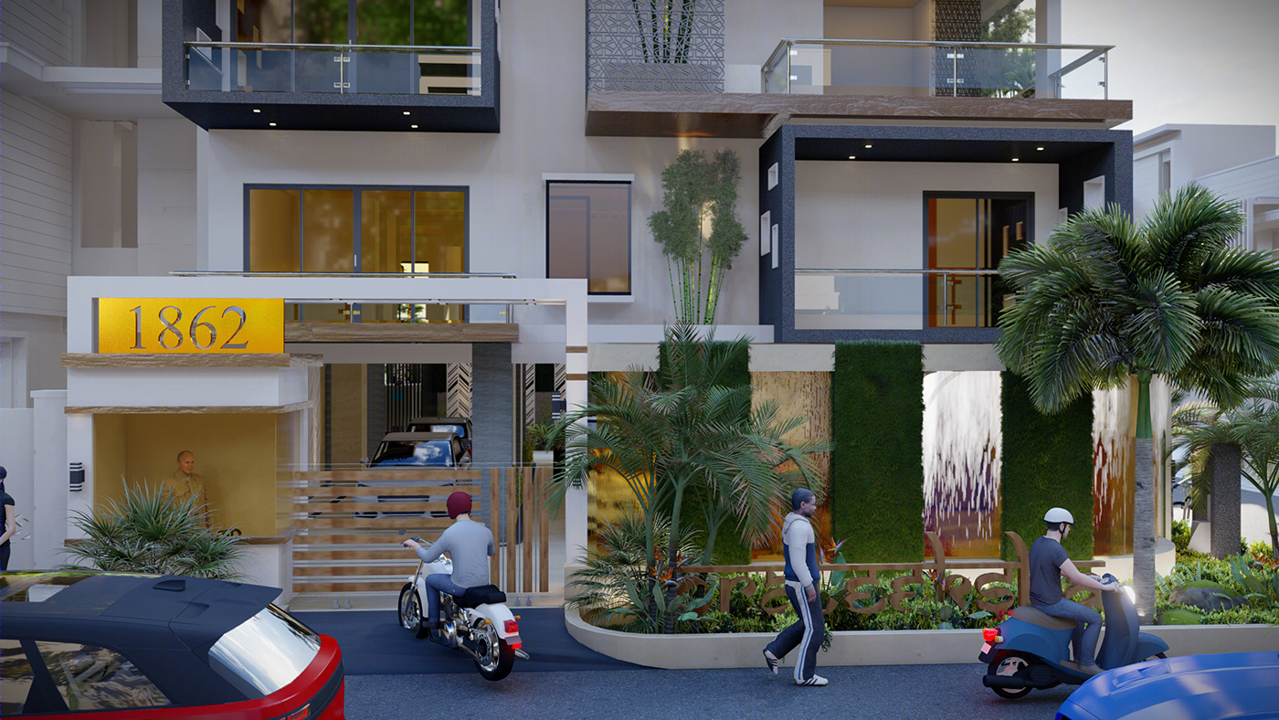 Anastasiya Gushchina丨公寓建筑丨Apartment building design-4