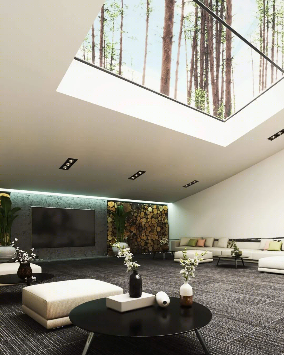 瑞士林地绿色奢华住宅丨伊朗建筑室内设计师 Milad Eshtiguashi-18