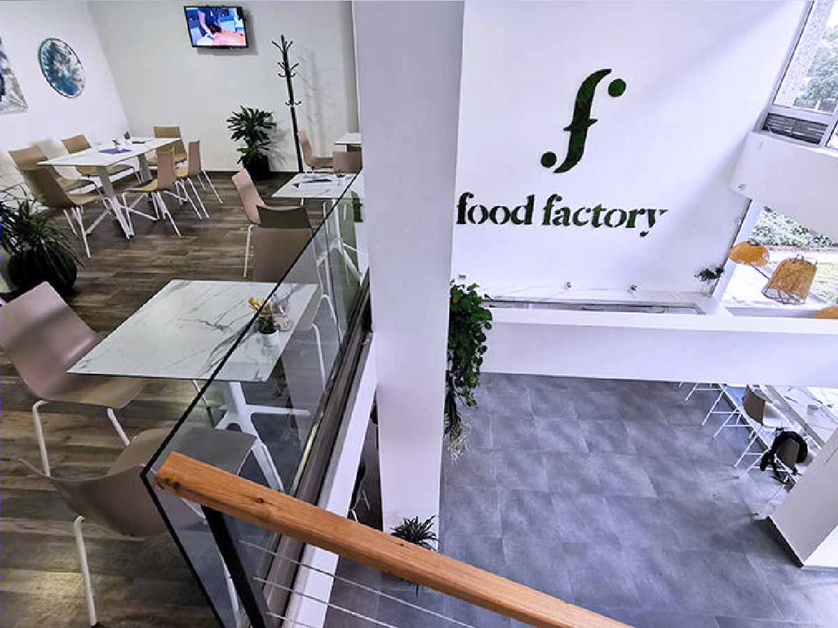 绿色环保的 Food Factory 标志设计-3