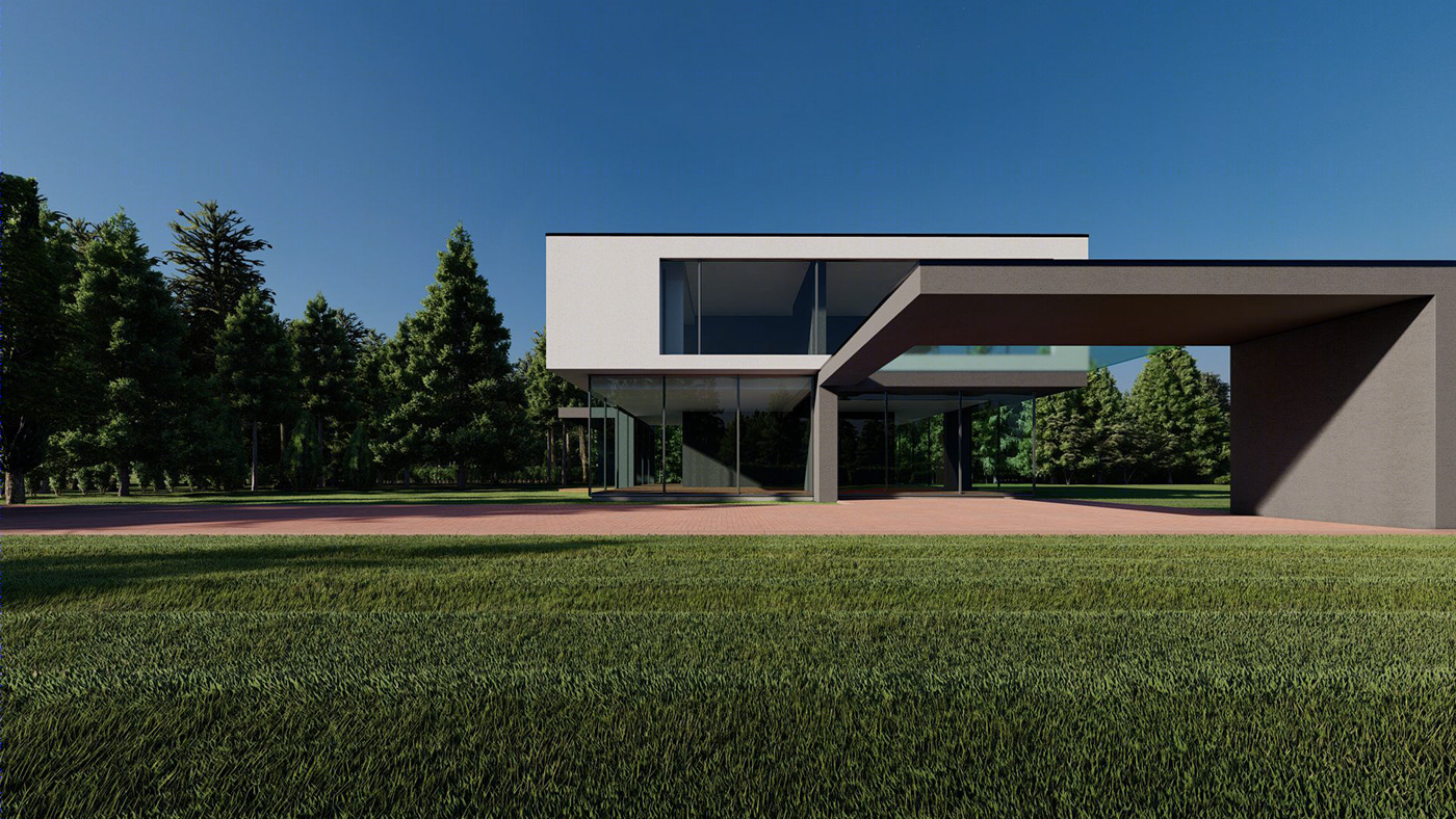 现代别墅外观设计-7