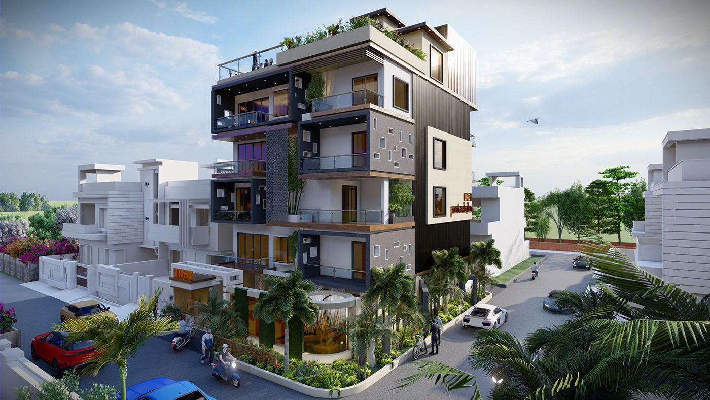 Anastasiya Gushchina丨公寓建筑丨Apartment building design-6