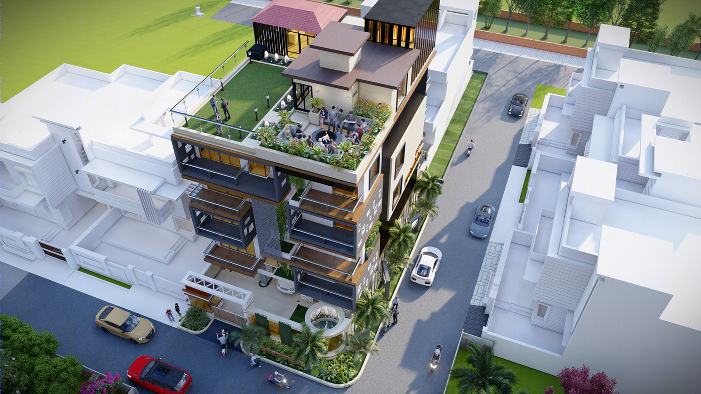 Anastasiya Gushchina丨公寓建筑丨Apartment building design-7