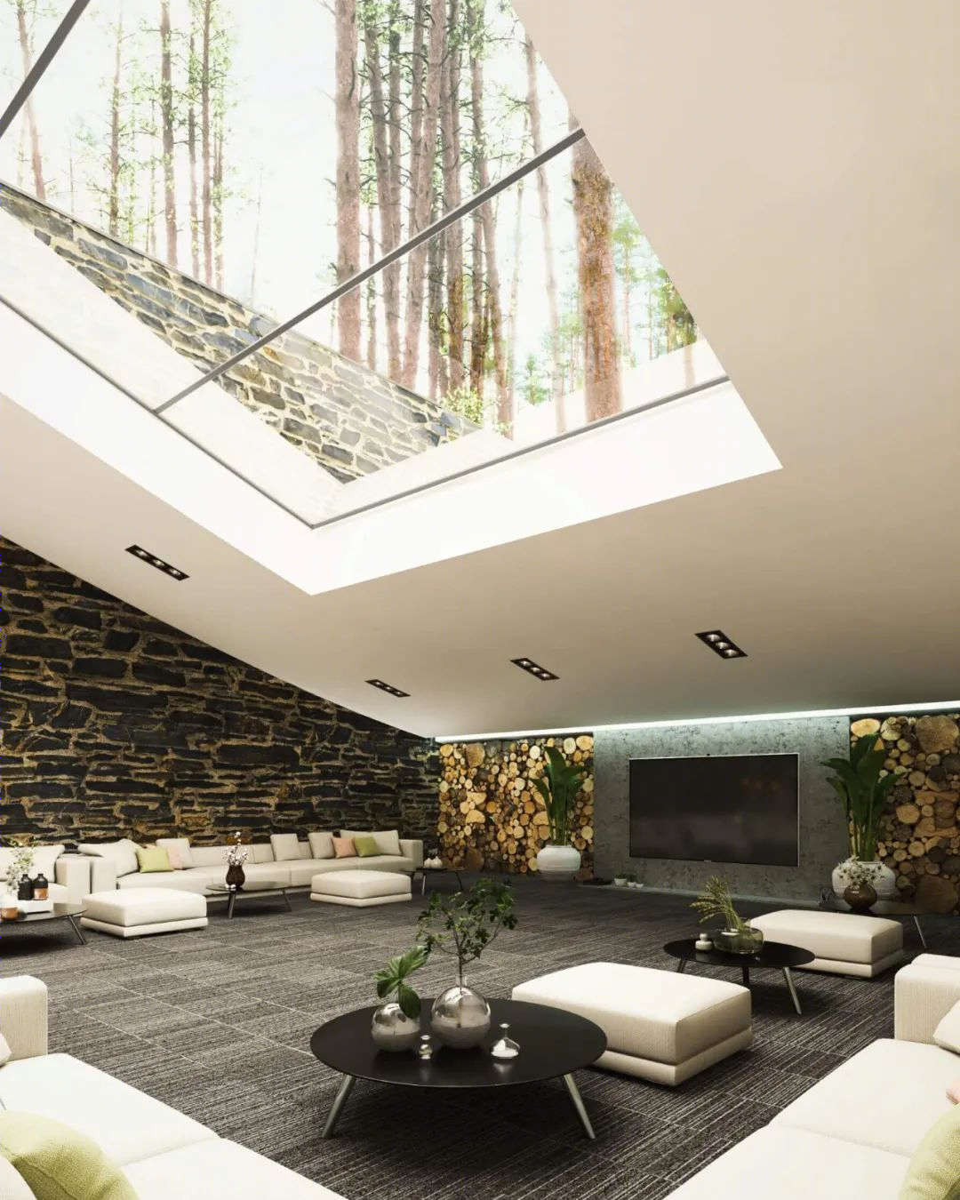 瑞士林地绿色奢华住宅丨伊朗建筑室内设计师 Milad Eshtiguashi-19