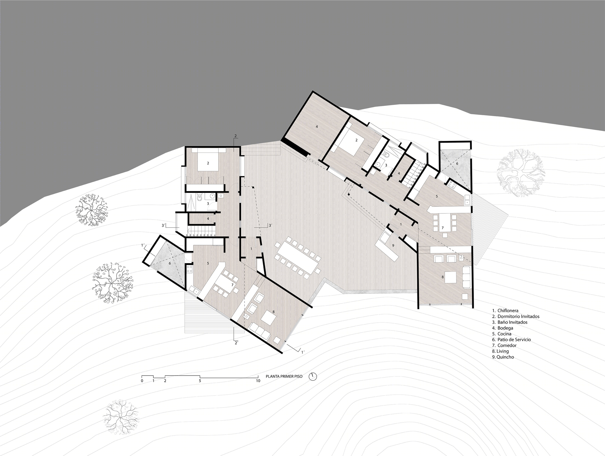 湖景双墅设计 | 智利 Lago Colico 项目-4