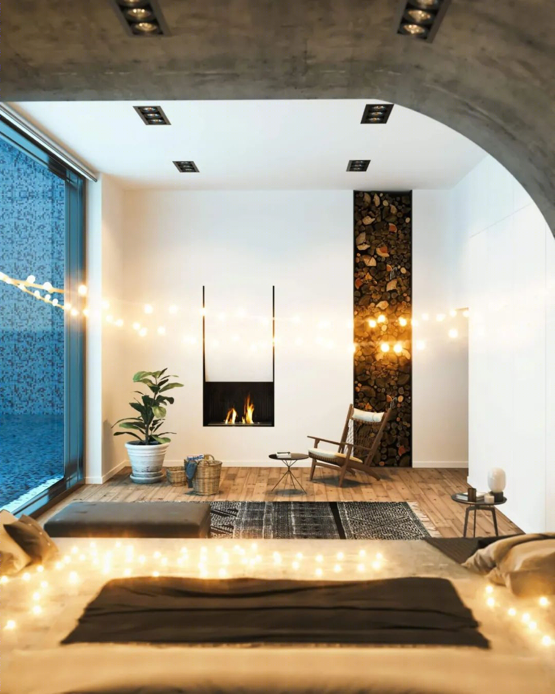 瑞士林地绿色奢华住宅丨伊朗建筑室内设计师 Milad Eshtiguashi-22