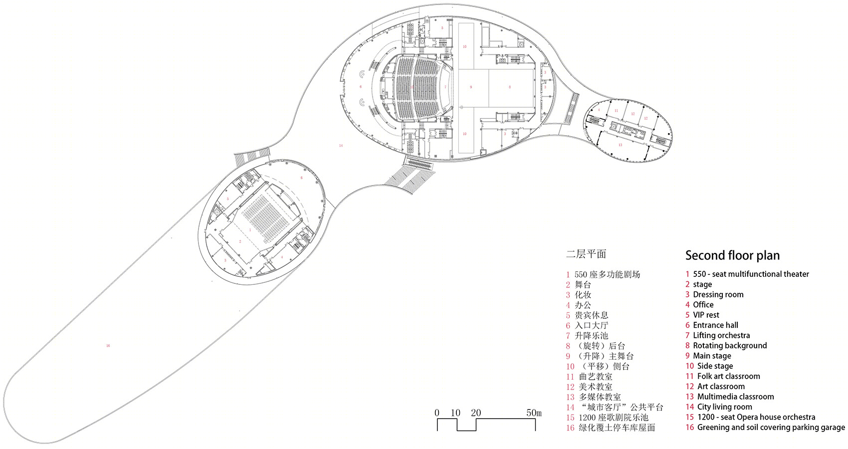 九江市文化艺术中心丨东南大学建筑设计研究院有限公司-44