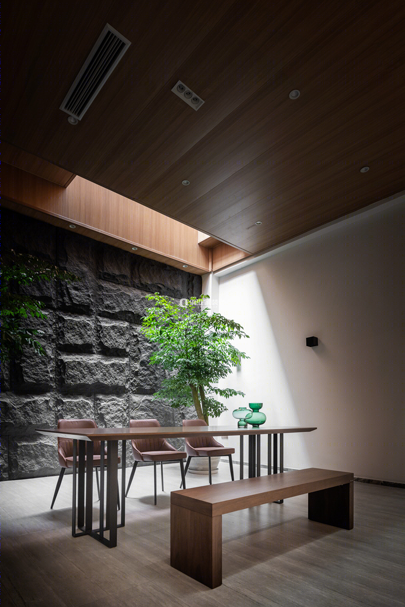 重庆都铎庄园联排中户现代混搭风格装修设计案例作品-7