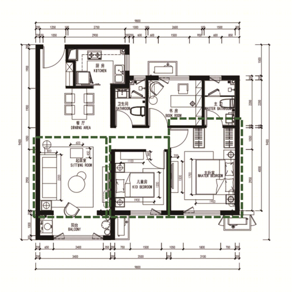 现代风格样板间 · “设计师之家”天鸿万象新天 H 户型丨中国济南-17