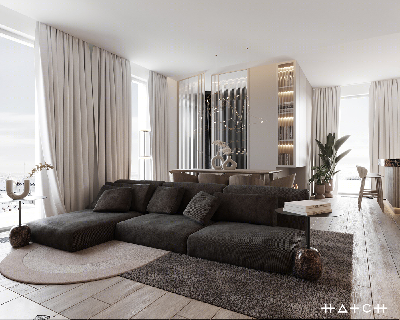 Anastasiya Gushchina丨平层丨APARTMENT IN LODZ, PL-1
