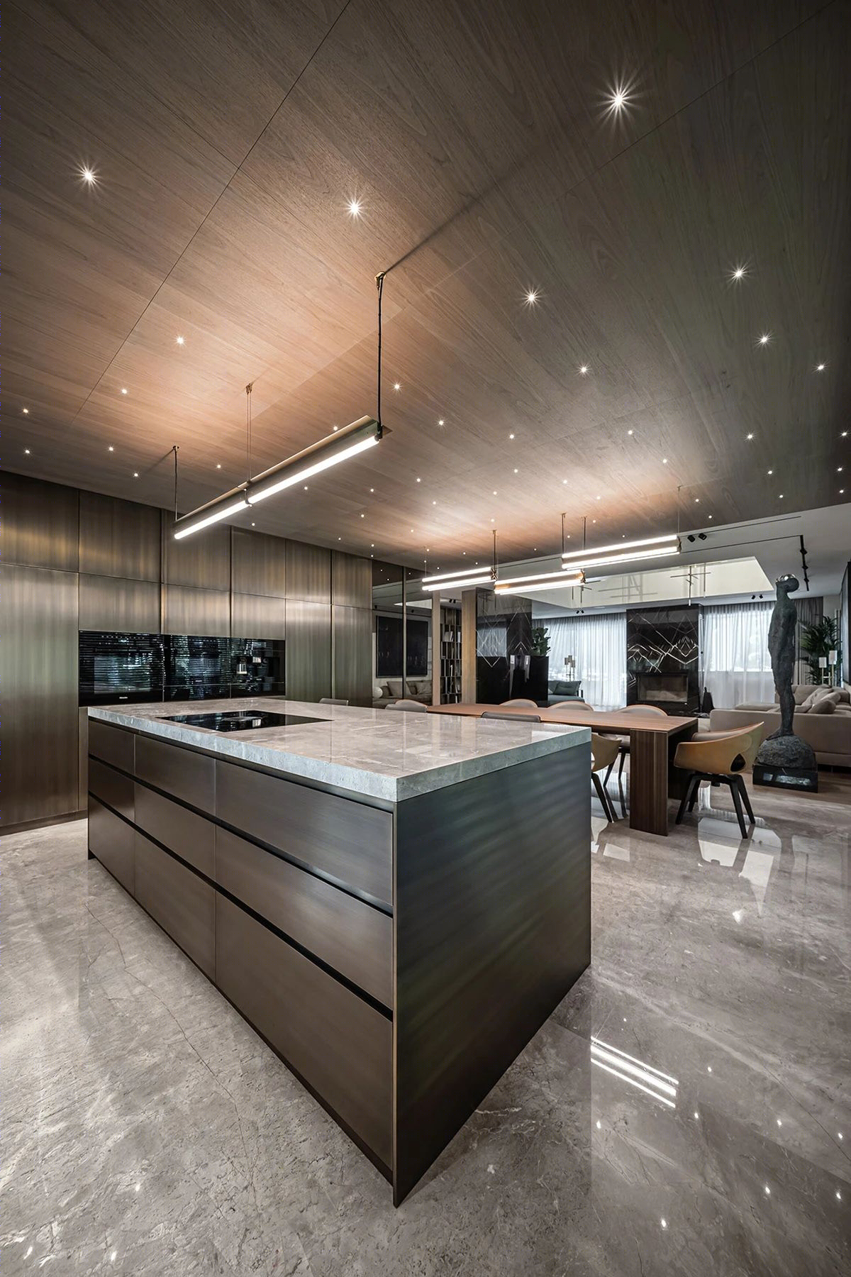 YODEZEEN Architects 打造 450㎡轻奢大宅,高级感十足-18