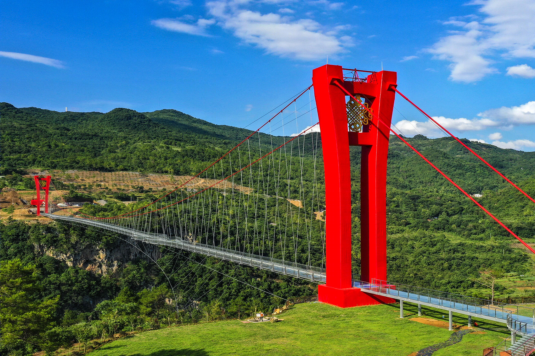 湟川三峡擎天玻璃桥丨中国清远-37