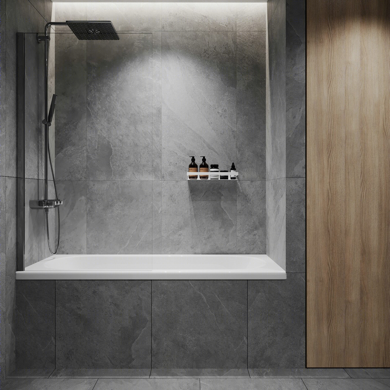 圣彼得堡住宅区的简约公寓-13