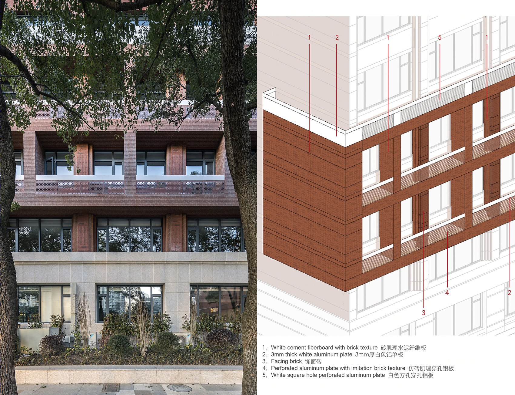 复旦大学附属中学博学楼外立面改造设计服务项目丨中国杨浦丨上海华都建筑规划设计有限公司(HDD)-34
