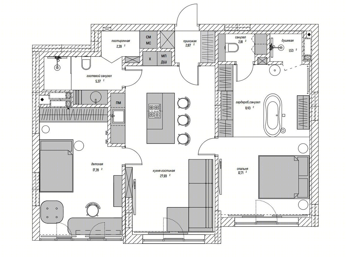 ArtPartner 新作 | 高级灰演绎简约石纹空间-2