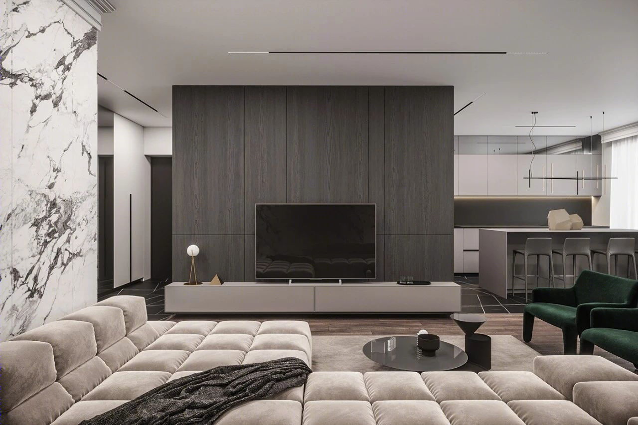 乌克兰设计师 Ivan Honcharenko 的现代高级灰空间艺术-60