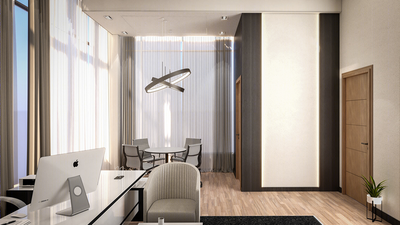 现代简约风金融经理办公室设计丨Mina Shoukry-6