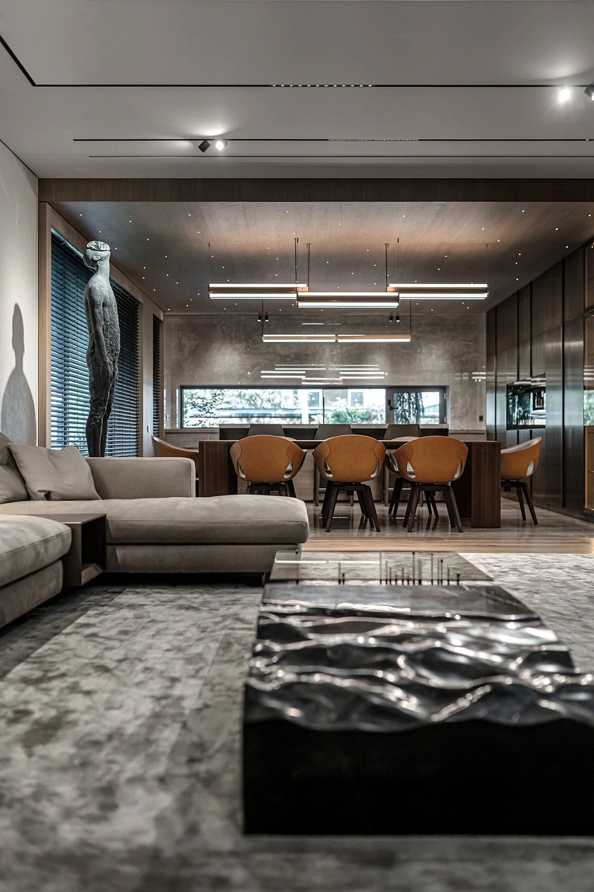YODEZEEN Architects 打造 450㎡轻奢大宅,高级感十足-29