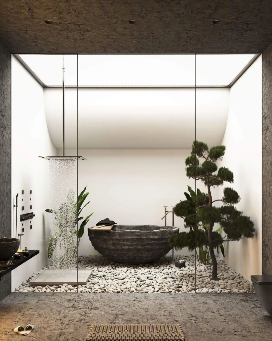 瑞士林地绿色奢华住宅丨伊朗建筑室内设计师 Milad Eshtiguashi-41