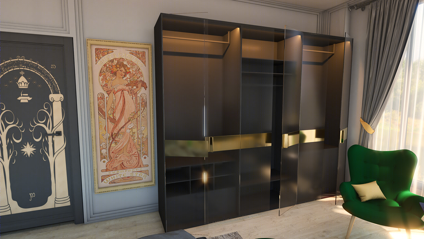 Anastasiya Gushchina丨公寓丨Art Nouveau-2