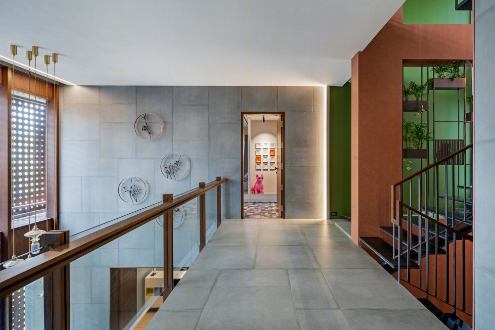 班加罗尔“隐身”三角住宅设计-18