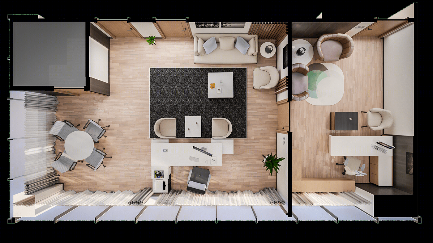 现代简约风金融经理办公室设计丨Mina Shoukry-8