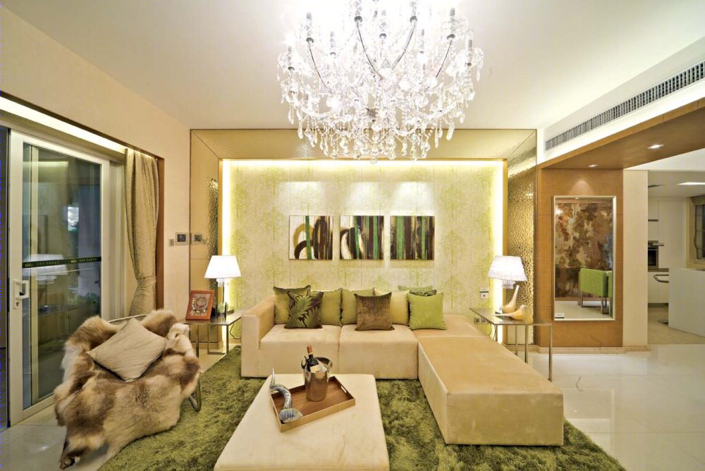 广州汇景新城龙熹山 1 期 D2 01 户型样板房——现代简约风格典范-1