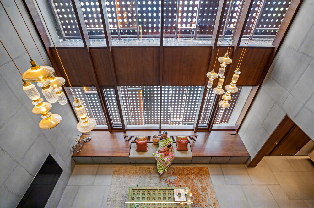 班加罗尔“隐身”三角住宅设计-20