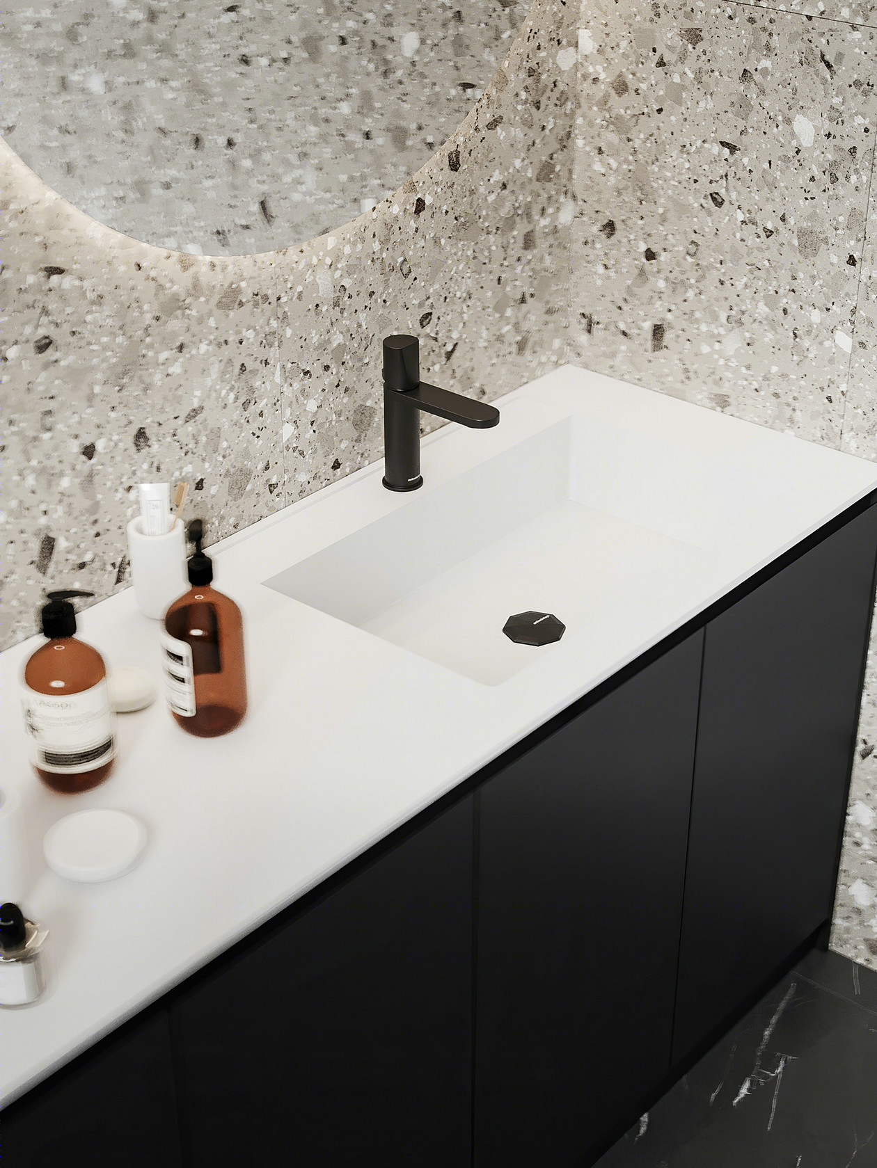 高级黑++简洁白高雅住宅设计-13