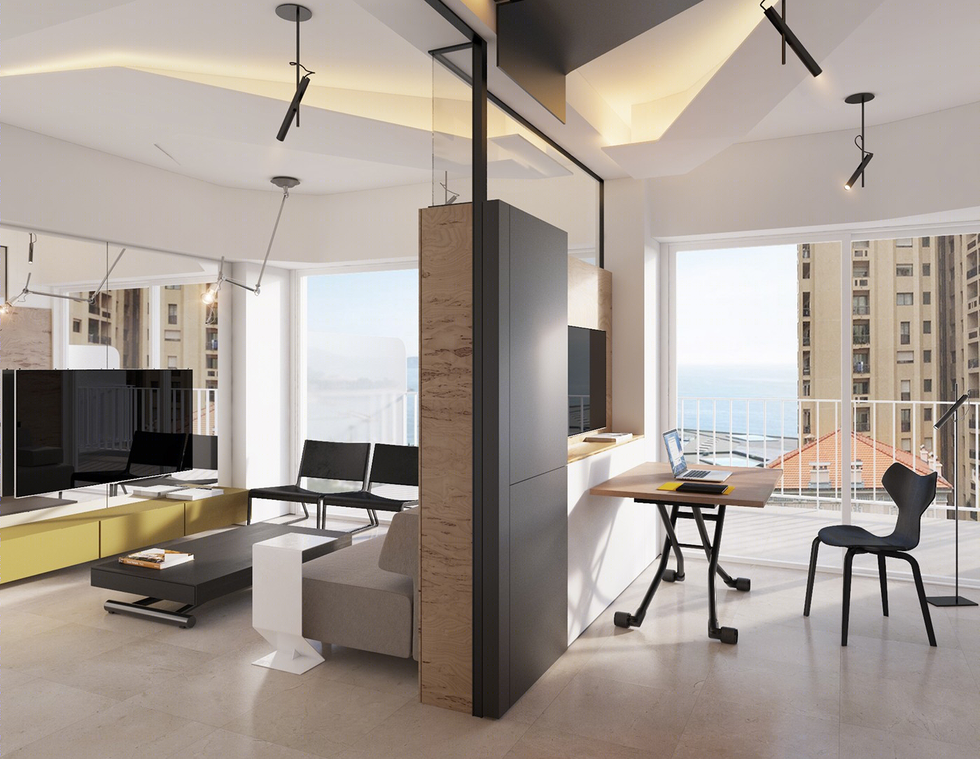 26m² 摩纳哥 Monaco Studio 工作室  Vlad Mishin-0