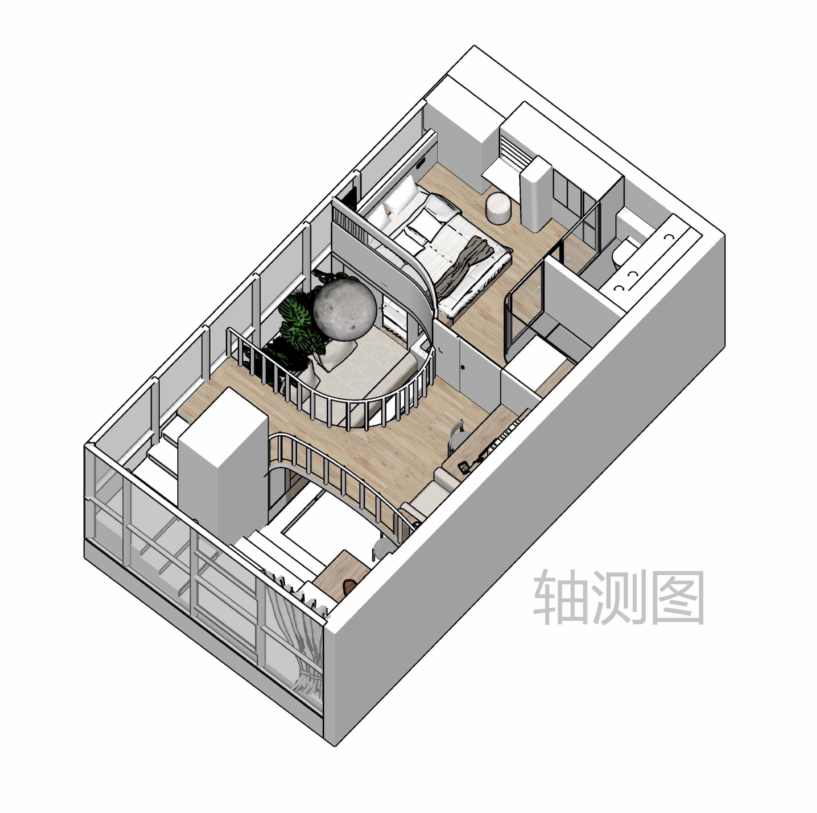 桥屋 · 重构 40㎡ Loft 公寓的共居情感空间丨中国北京-7