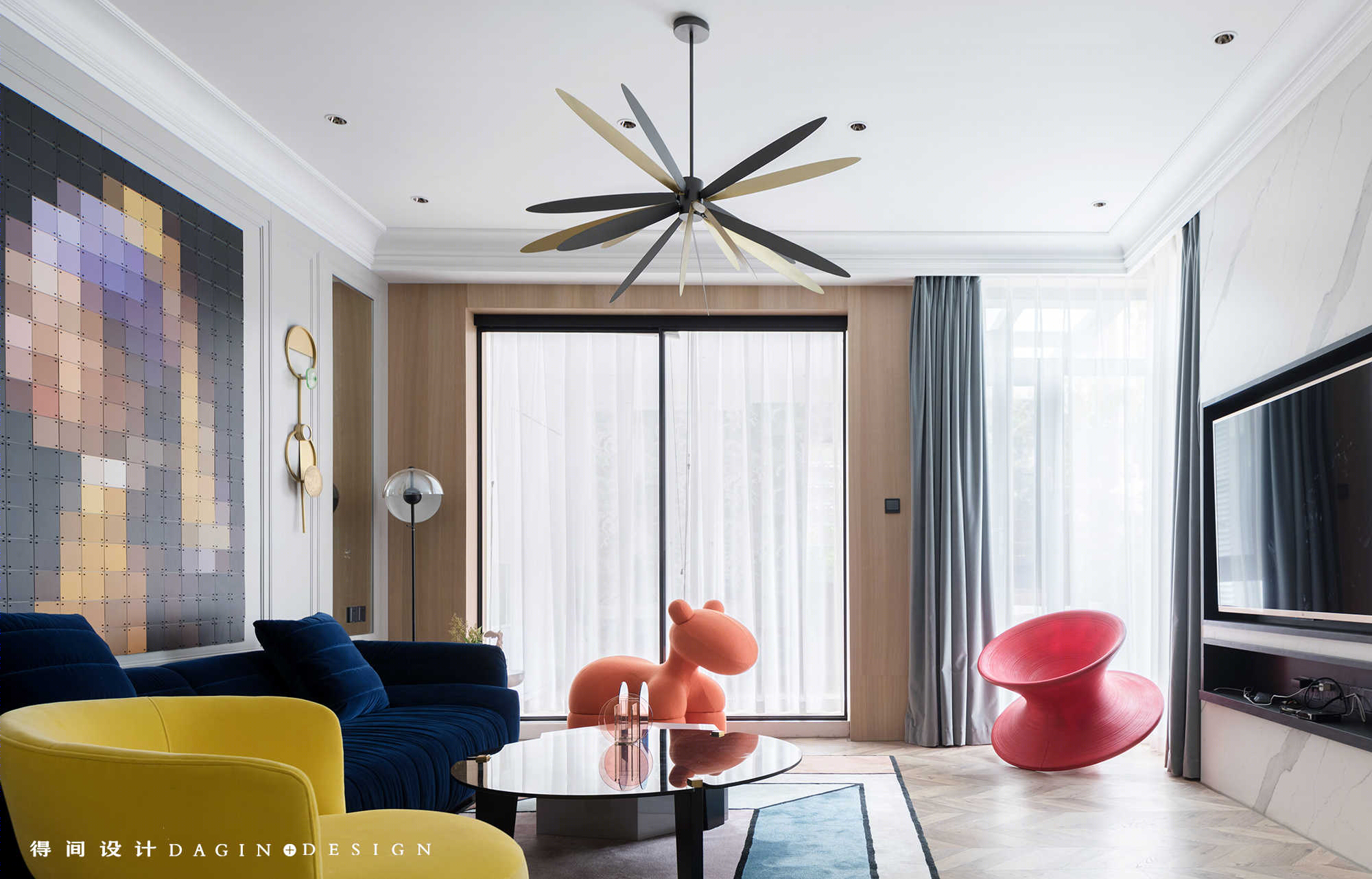 破旧二手房爆改四房：明亮大客厅2个儿童房-17