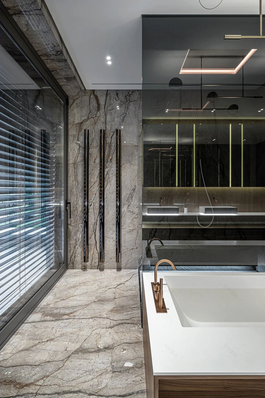 YODEZEEN Architects 打造 450㎡轻奢大宅,高级感十足-43
