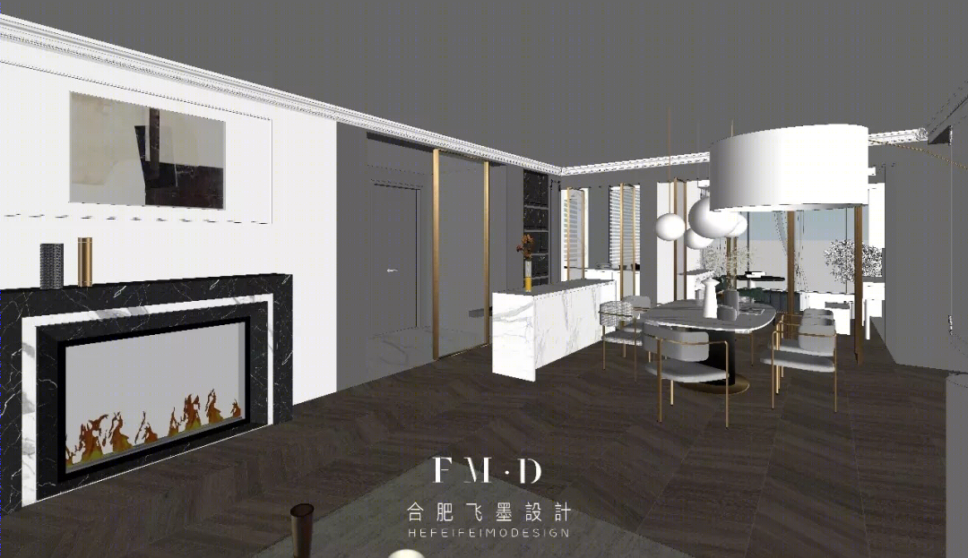 合肥金隅南七里 130㎡轻法风格家装设计 | 通透精致，释放空间美感-12