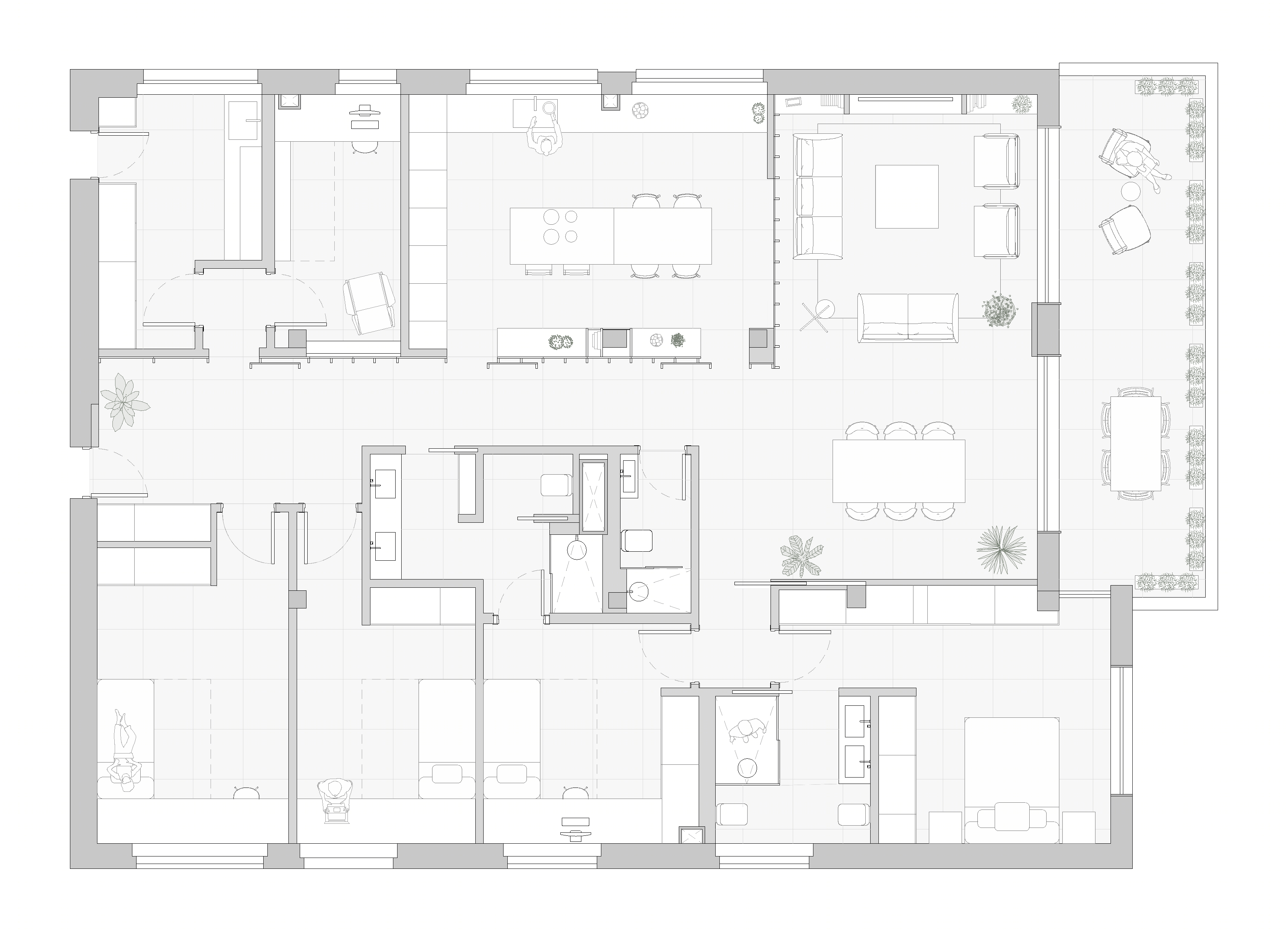 西班牙瓦伦西亚 Casa Botánico 平层住宅设计丨Destudio Arquitectura-39