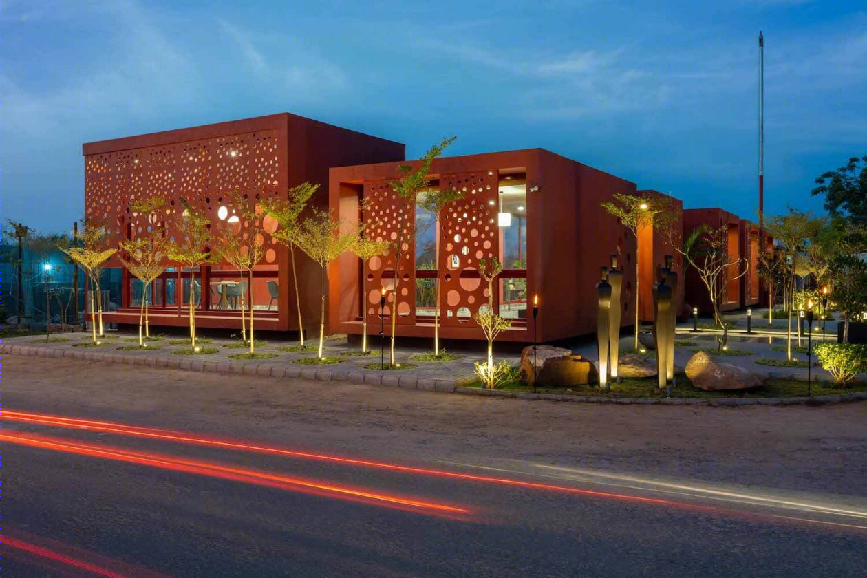 印度艾哈迈达巴德的工地办公室-21