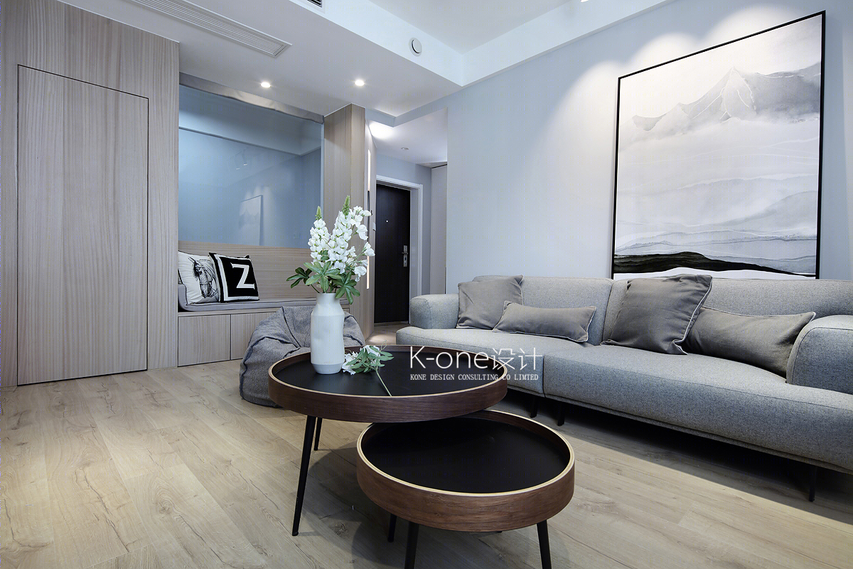 苏州河畔 90 平刚需改造，黑白灰简约设计让空间光芒四射-4