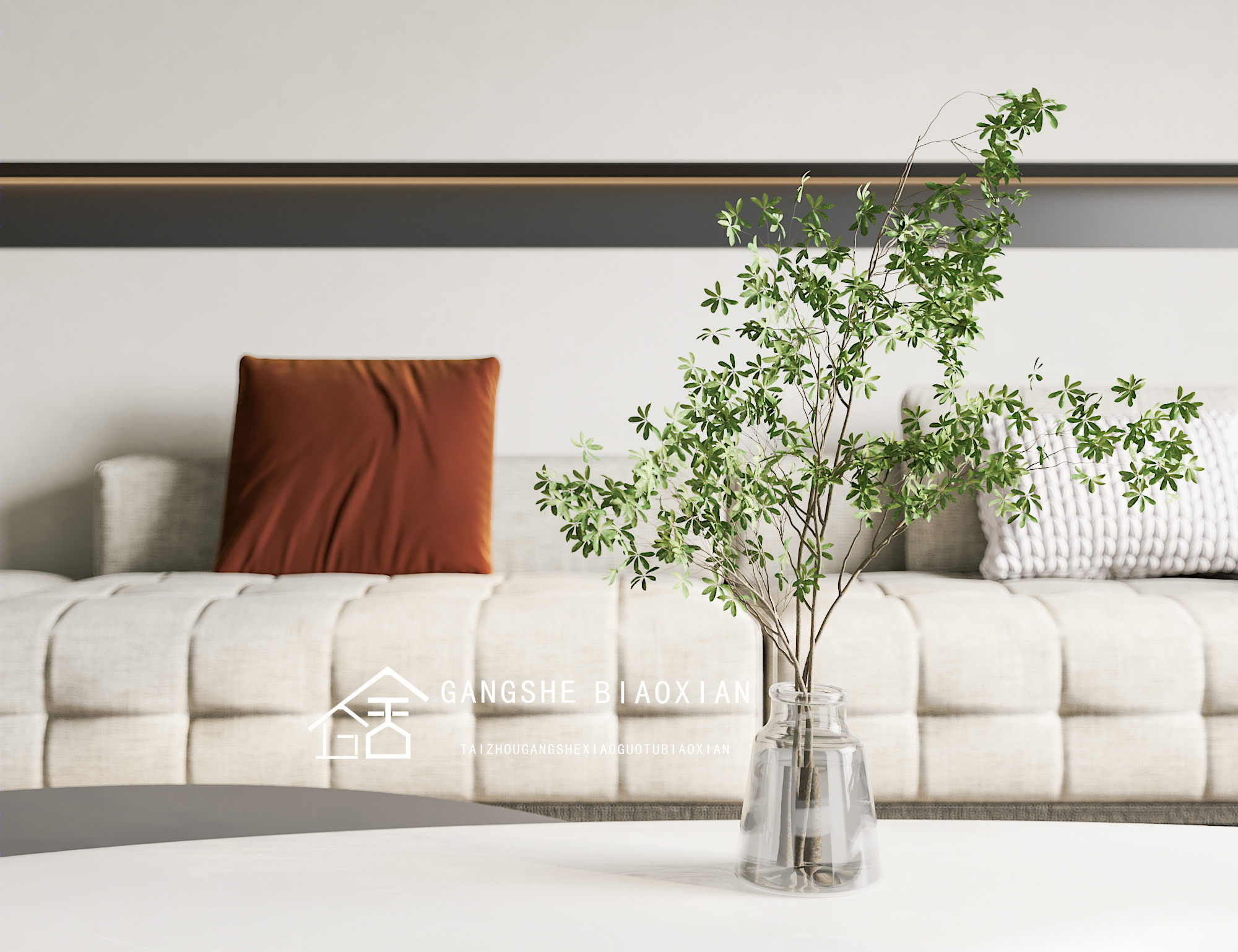 冈舍室内设计表现丨冈舍效果图-7