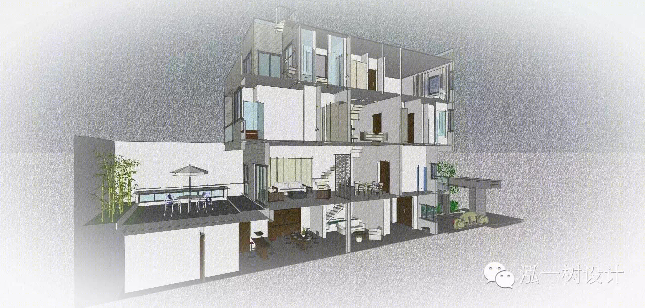 深圳橡木灰调住宅的采光通风设计-24