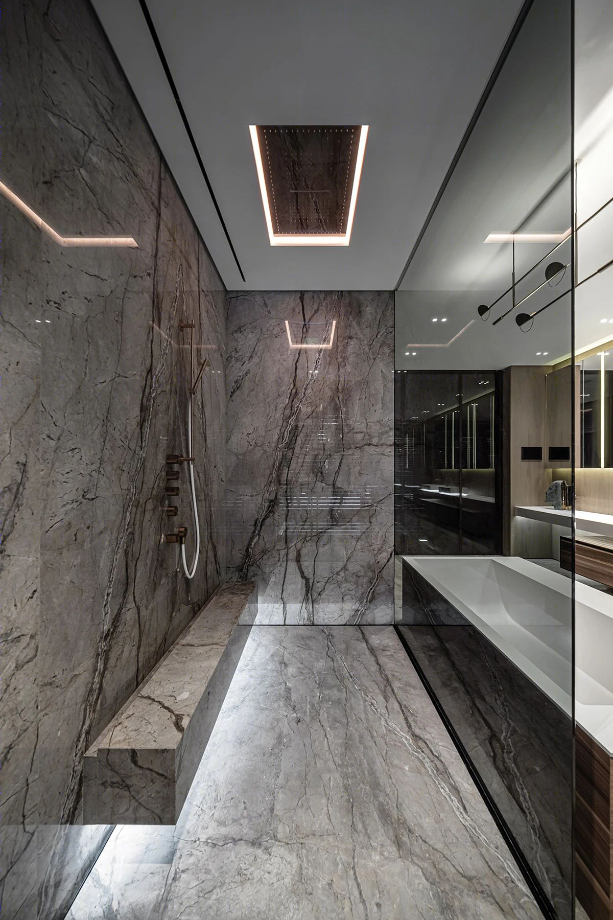 YODEZEEN Architects 打造 450㎡轻奢大宅,高级感十足-46