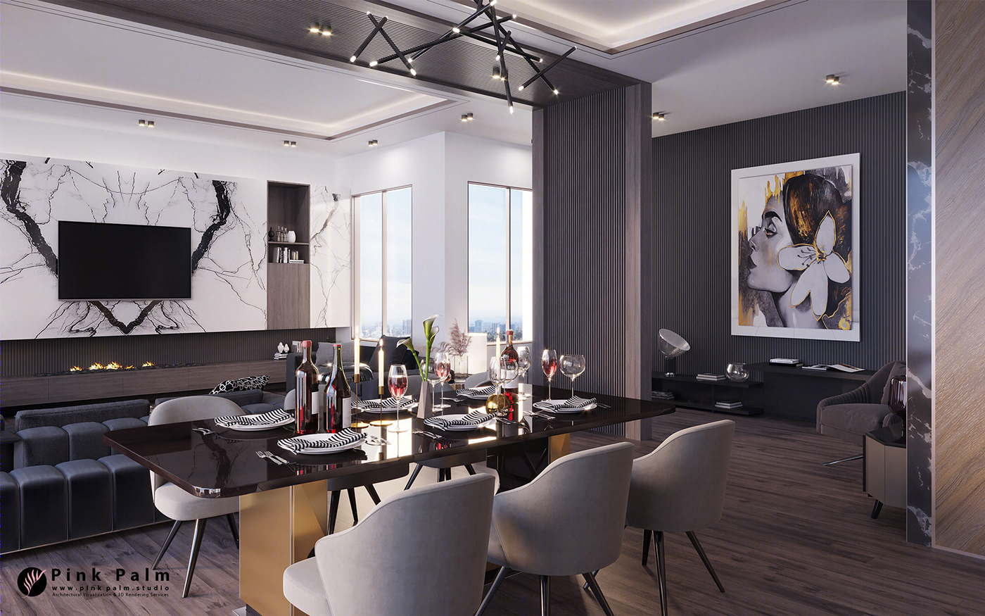 塞内加尔豪华平层室内设计丨Anastasiya Gushchina-7